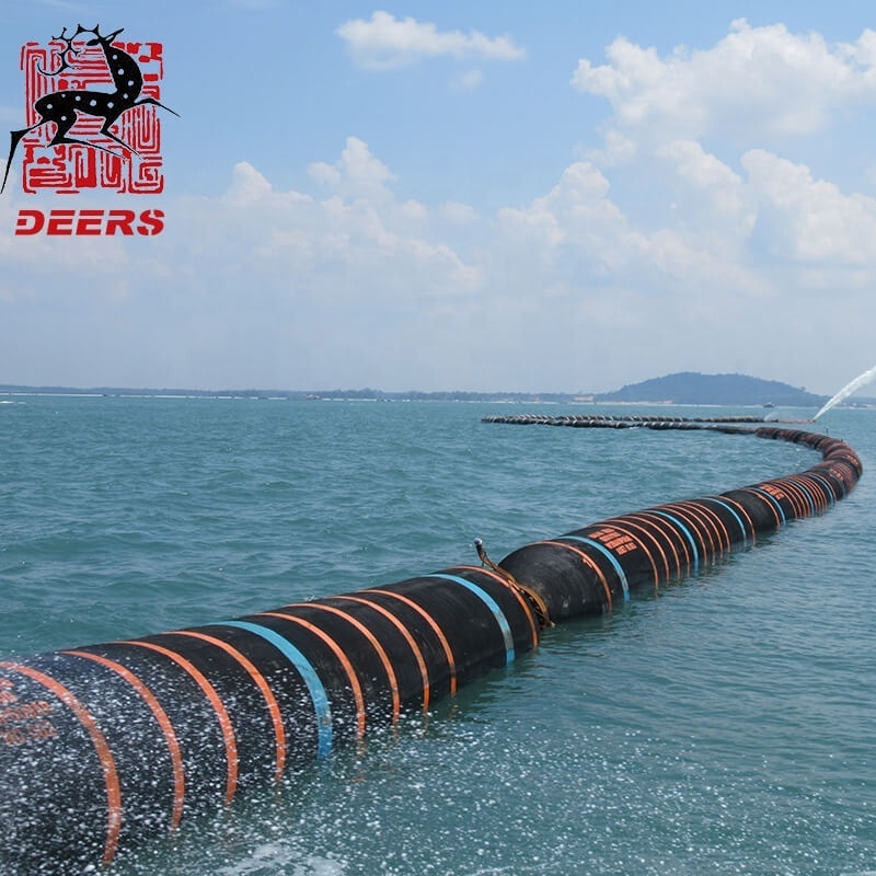 Dredging Self Floating Rubber Hose Pipe With Flange