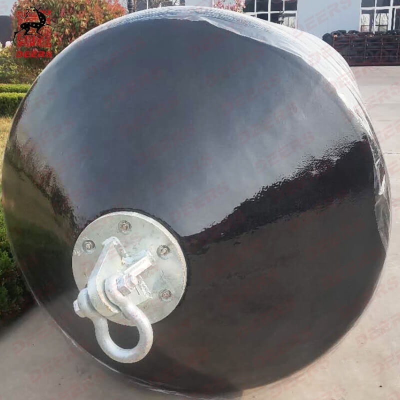 Deers PU EVA marine foam filled fender with size dia 1500mm*3000mm for dock