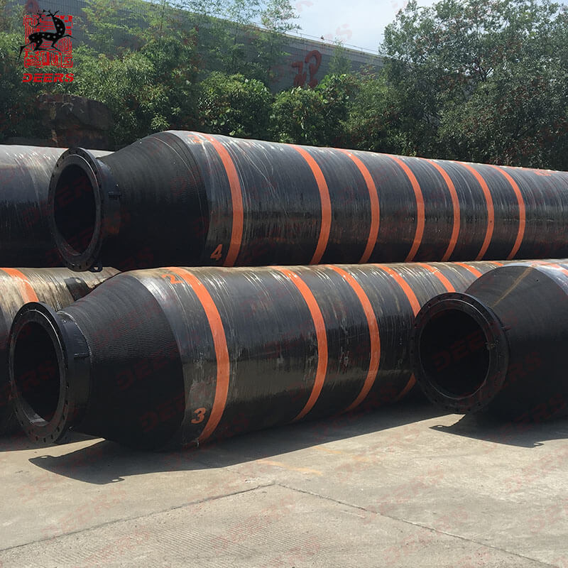 Dredging Self Floating Rubber Hose Pipe With Flange