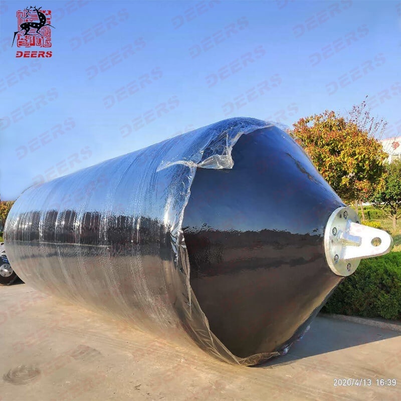 Deers PU EVA marine foam filled fender with size dia 1500mm*3000mm for dock