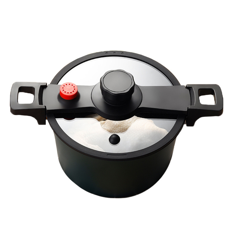 24cm Household Gas and Induction Leak-Proof Aluminium Nonstick Micro Low Pressure Cooker