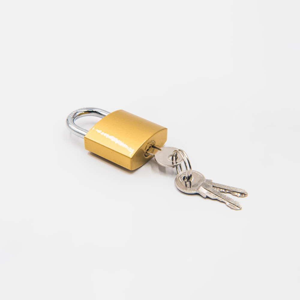 high quality and cheap bulk iron lock 20mm Imitation copper padlock