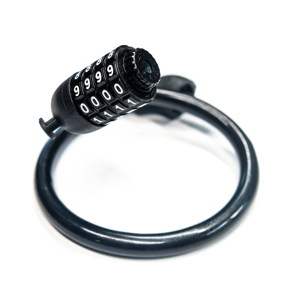 Hot selling bicycle cable lock 4-position combination bicycle safety seat bicycle outdoor anti-theft wire chain lock