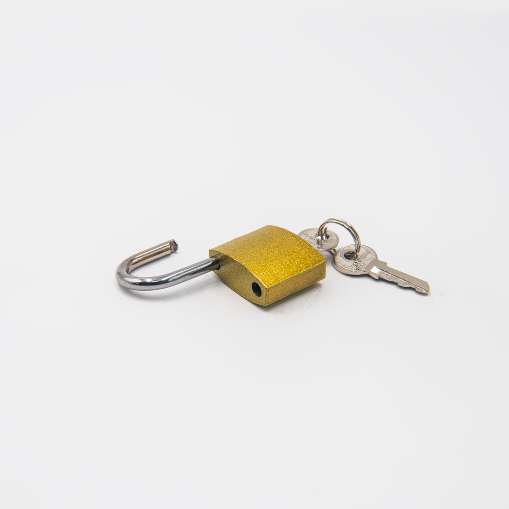 golden iron padlock cheap bulk lock 20mm small padlock