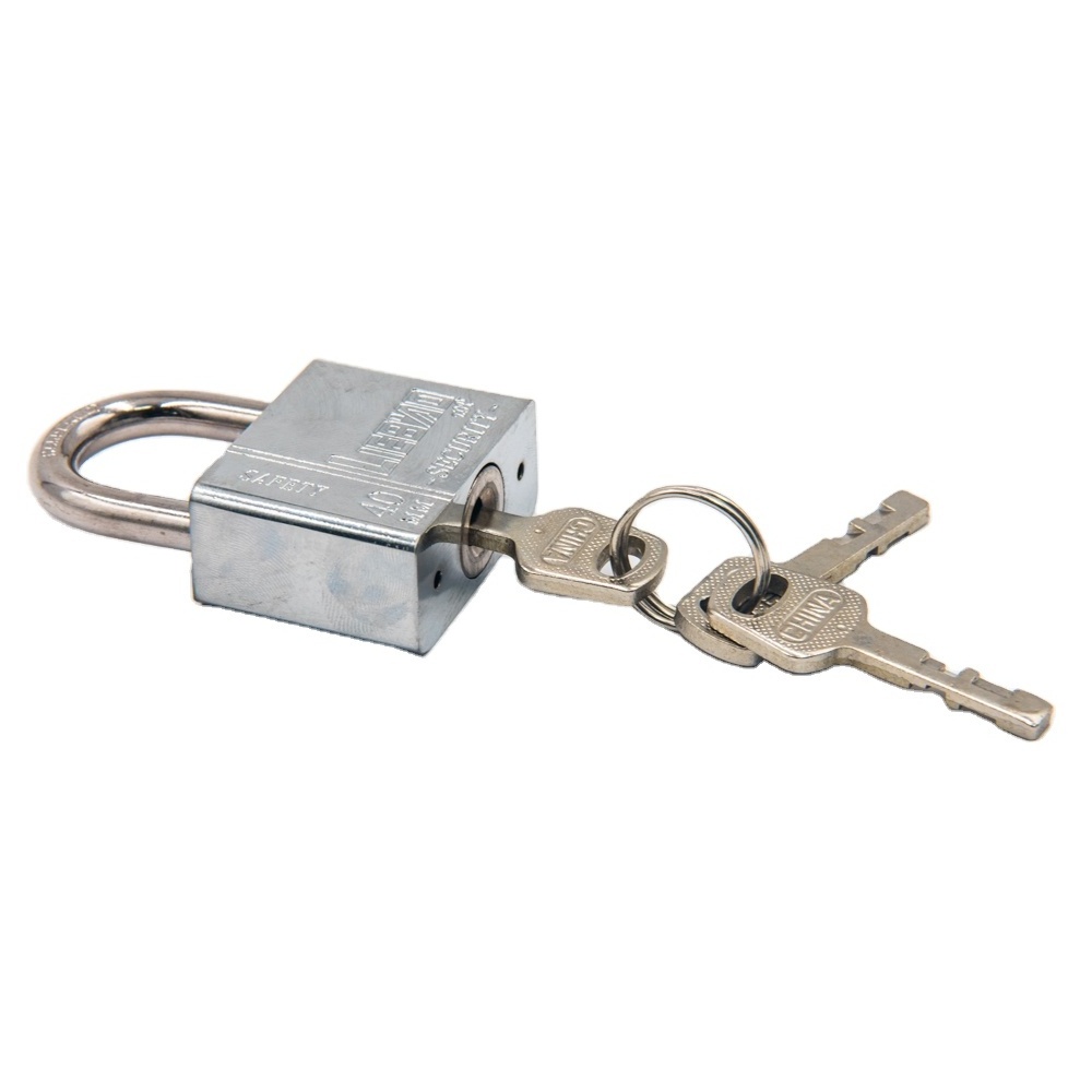 40mm electroplate lock high quality and cheap Square key padlock iron padlock