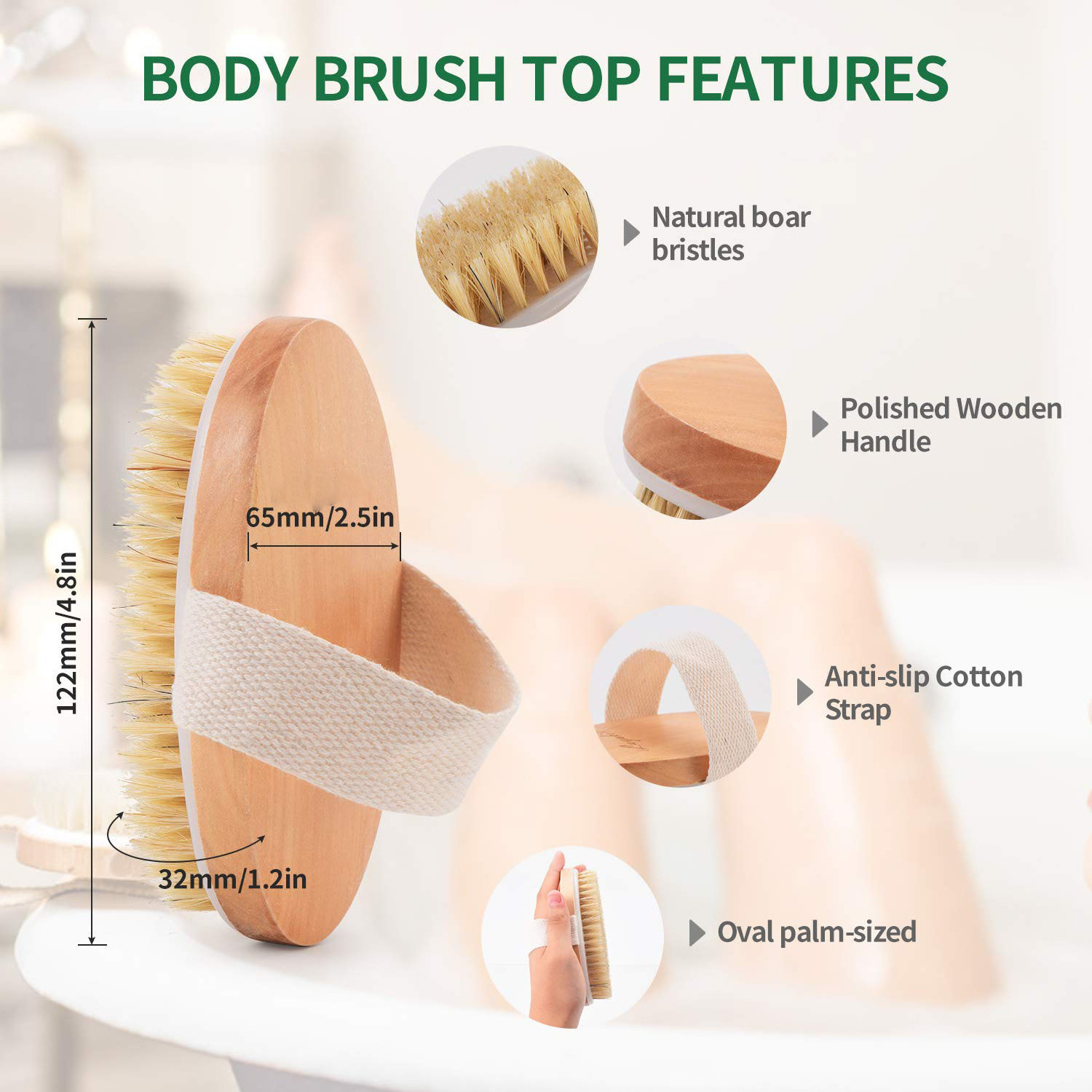 Wooden Massager For Feet Handle Pumice Stone Brush Foot Stick China Wholesale Cleaning Scrub Exfoliate Bath Blossom