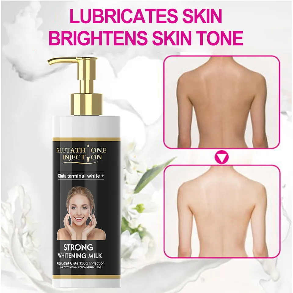 Private Label Body Lotion Natural Bleaching Moisturizing Nourishing Glutathione Skin Whitening Body Cream Lotion