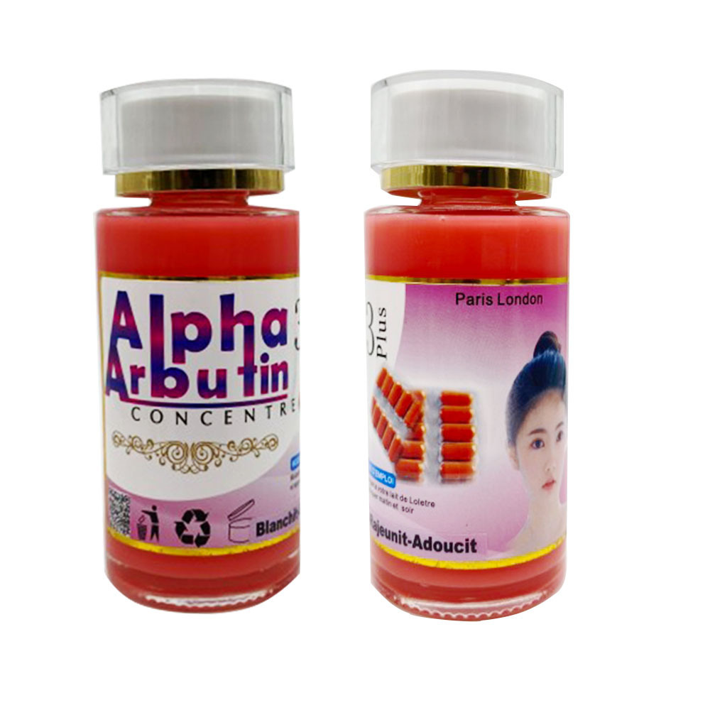 OEM Private Label Natural Arbutin Serum Pink Super Whitening  Lightening Body Oil for Black People Skin 120ml