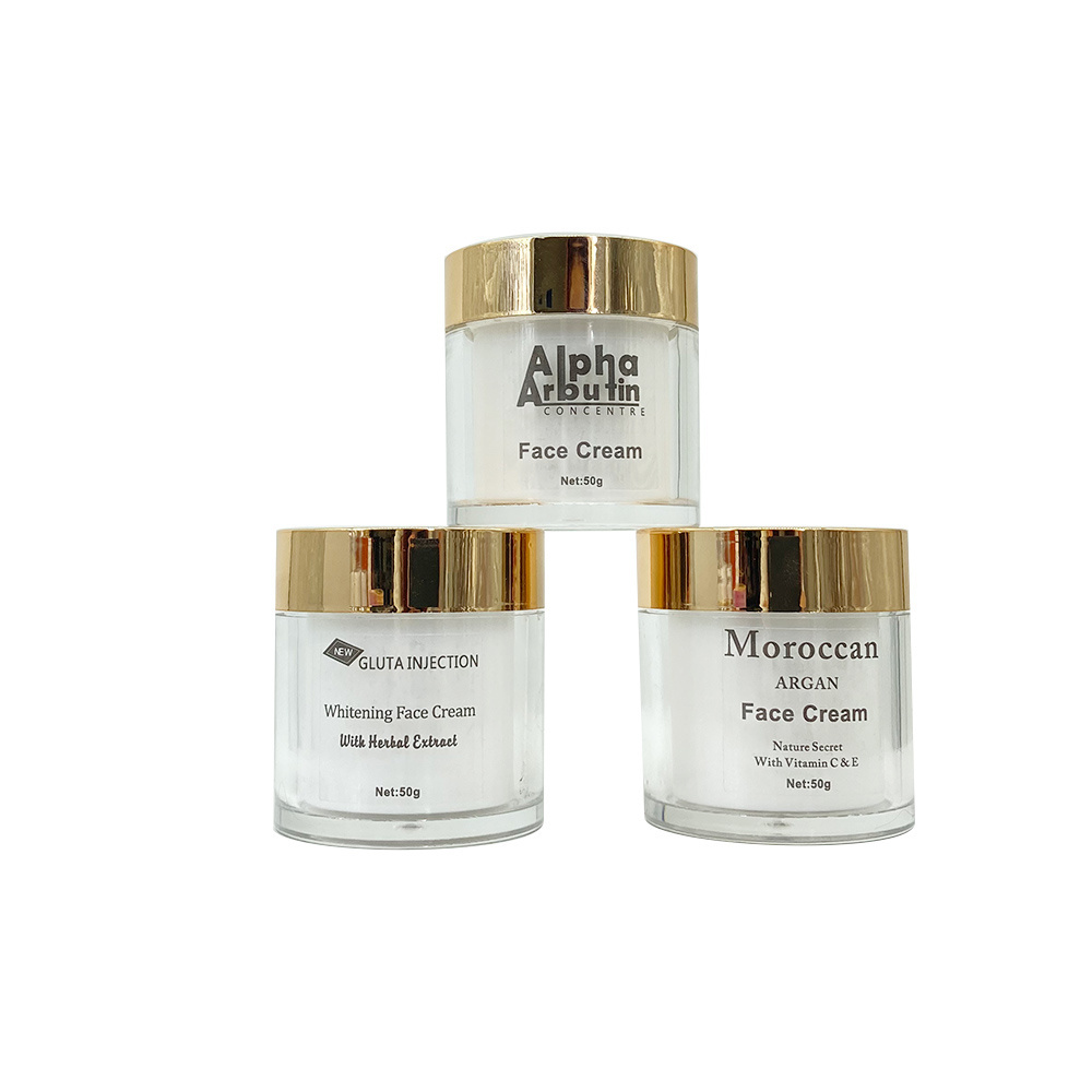 Gluta White  Face Cream Whitening with AHA &Glutathion & Moroccan Treats Perpigmentation Beauty Face Cream