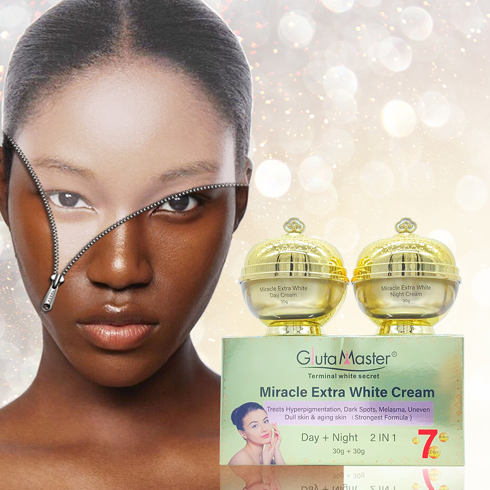 Gluta Master 7 Days Miracle Extra White 2IN1 Day & Night Cream Treatment of Hyper Pigmentation Remove Dark Spots & Melasma Cream