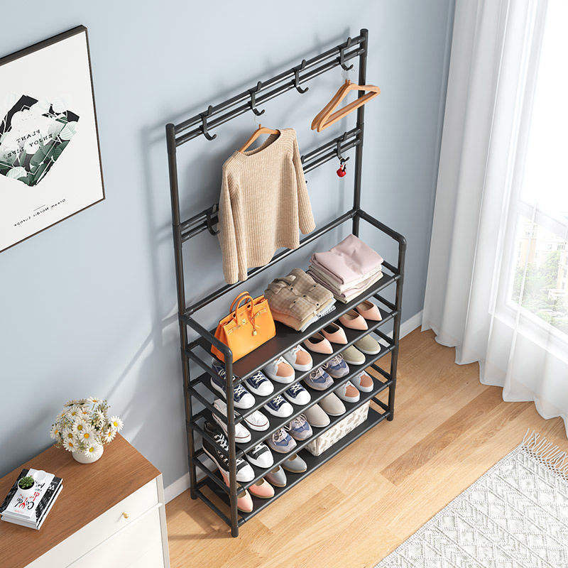 Shoe rack stand clothes stands & shoe racks hanging storage shelf hat coat clothing porch shoe rack