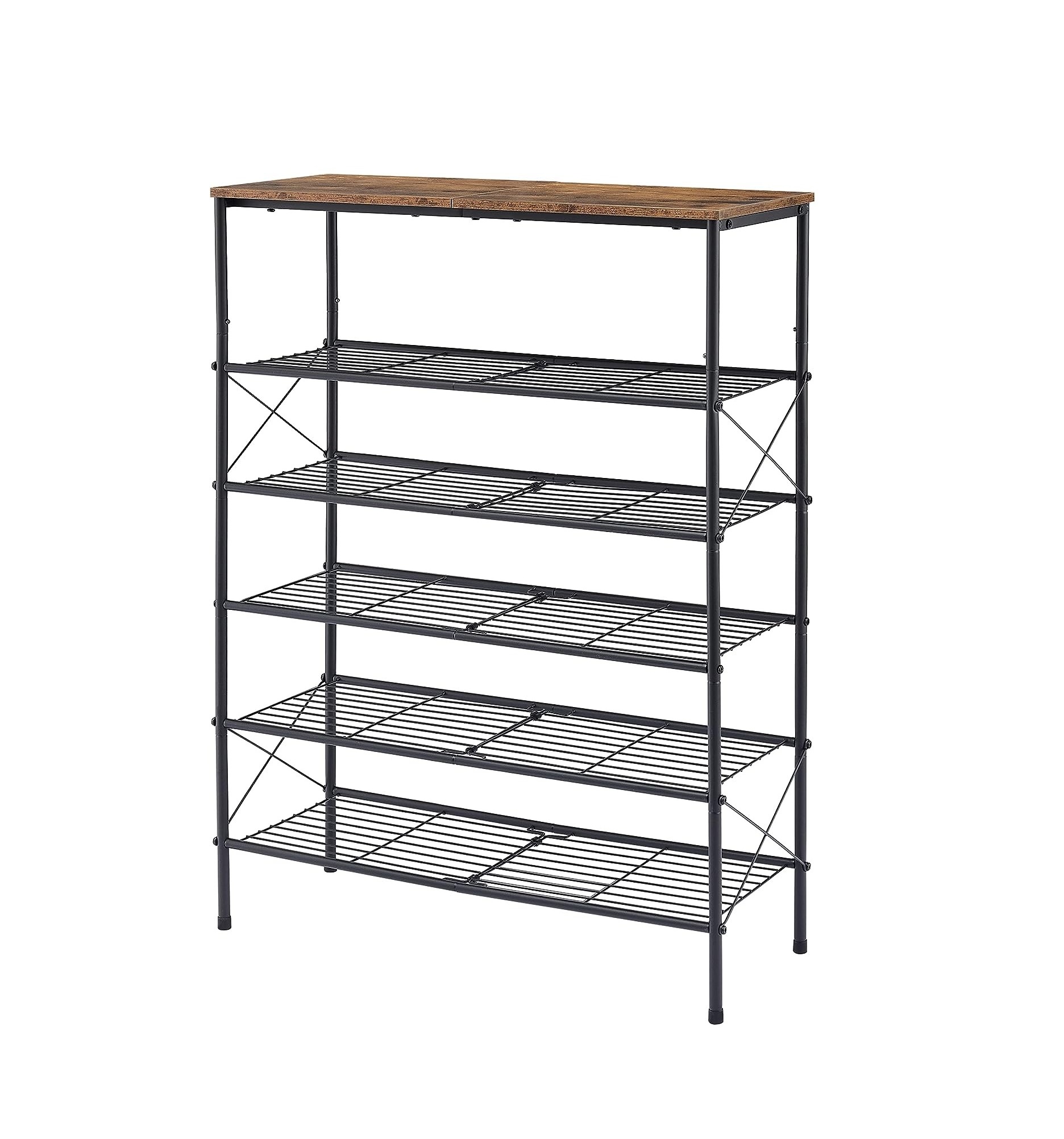 Hot Sale 6-Tier Shoe Rack Organizer Industrial Shoe Rack for Closet Entryway