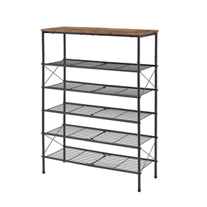 Hot Sale 6-Tier Shoe Rack Organizer Industrial Shoe Rack for Closet Entryway