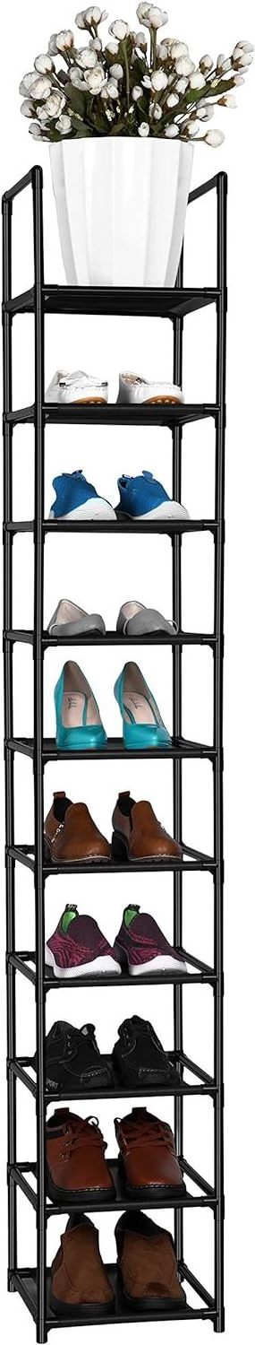 10 Layer Tall Shoe Rack Shoe Shelf Storage Organizer