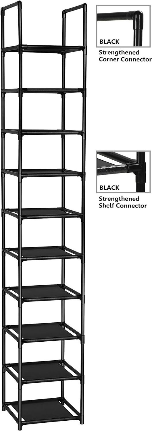 10 Layer Tall Shoe Rack Shoe Shelf Storage Organizer