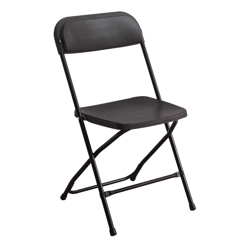 Wholesale White Black Hall Party Wedding Events Lounge Plastic Rental Folding Chair for Guests