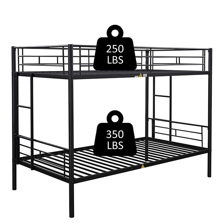 cheap wholesale New design steel double decker queen size Good quality heavy duty steel metal bunk bed