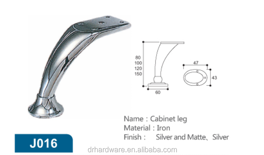 Cabinet Casting Sofa Leg with Iron Furniture Feet Curved