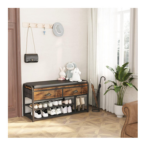 Room furniture solid wood storage shoes cabinet 3 Tier Entryway Bench Metal Entryway Foyer Hallway Bench