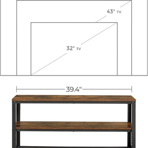 Metal Storage Console Narrow TV Stand Cabinets with Sturdy Design