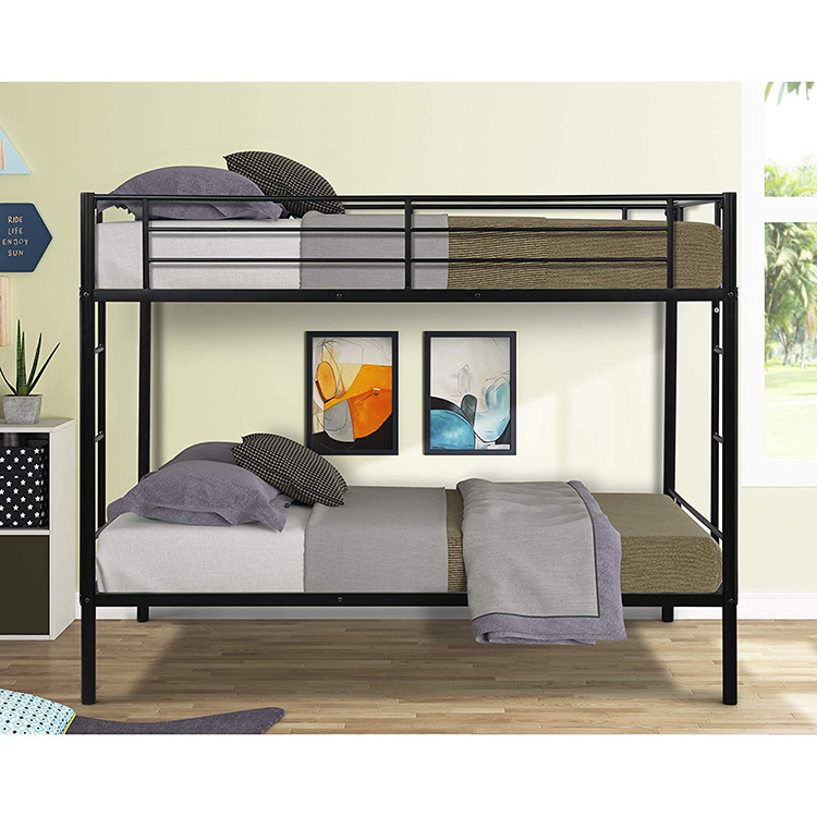 cheap wholesale New design steel double decker queen size Good quality heavy duty steel metal bunk bed