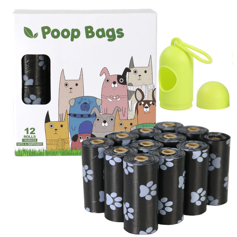 Custom Eco-Friendly Bio Degradable Dog Cornstarch Pet Supplies Compostable Biodegradable Dog Waste Poop Bags