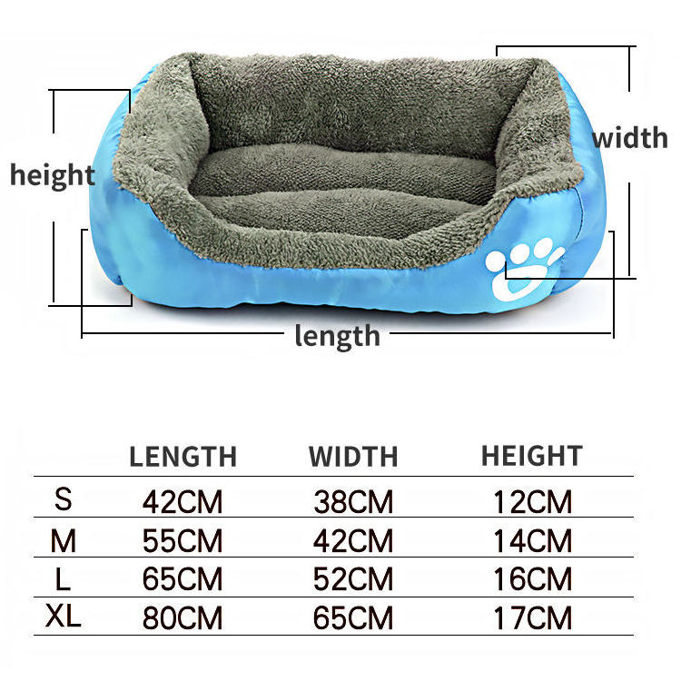 Square Washable Ultra Soft Wholesale Orthopedic Waterproof Luxury Large Pet Cat Human Dog Bed