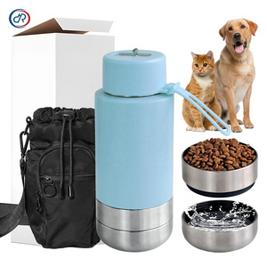 3 In 1 32Oz 64Oz Australia Portable Water Bottle Pet Feeder Travel Bowl Insulated Dog Water Bottle