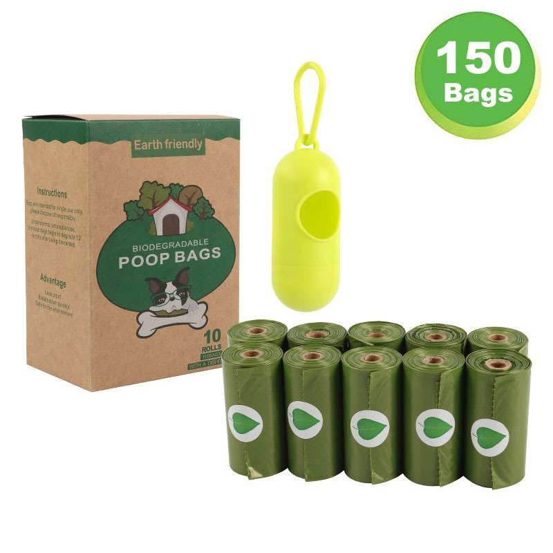 Custom Eco-Friendly Bio Degradable Dog Cornstarch Pet Supplies Compostable Biodegradable Dog Waste Poop Bags