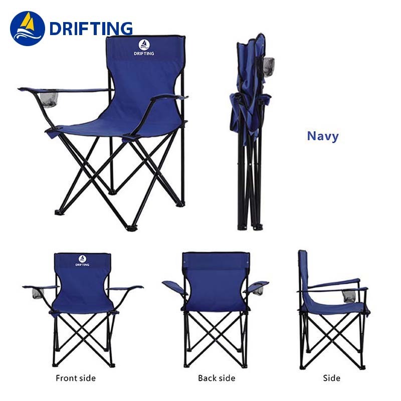 Wholesale Armrest Leisure Chair Folding Chair Durable Portable Fishing Chair Foldable Camping Armchair Outdoor Supplies Direct