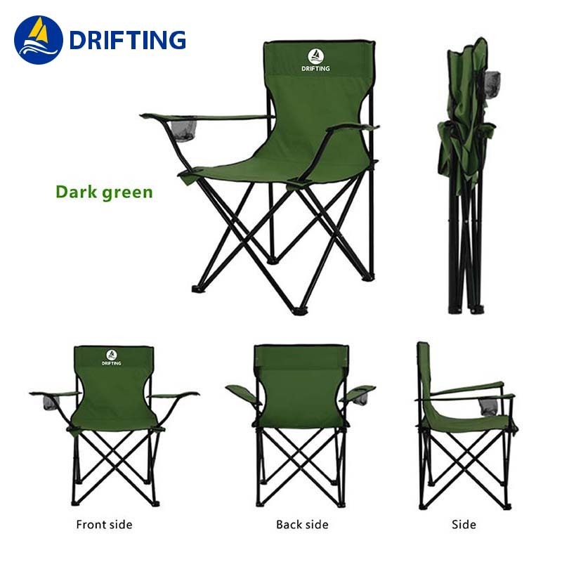 Wholesale Armrest Leisure Chair Folding Chair Durable Portable Fishing Chair Foldable Camping Armchair Outdoor Supplies Direct