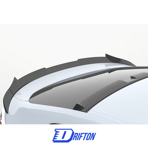 Aggressive Dry Carbon Fiber Roof Spoiler For BMW i4 Top Wing