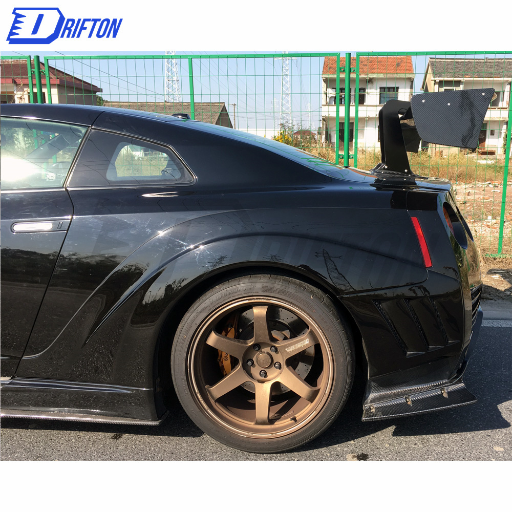 Var KAMIKAZE R Super Sonic Style Half Carbon Fiber Wide Body Kit For Nissan R35 GTR Bodykit