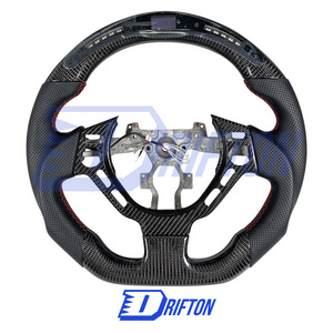 Customs LED Shift Build Racing Carbon Fiber Steering Wheel For NISSAN GTR R35 2008-2016