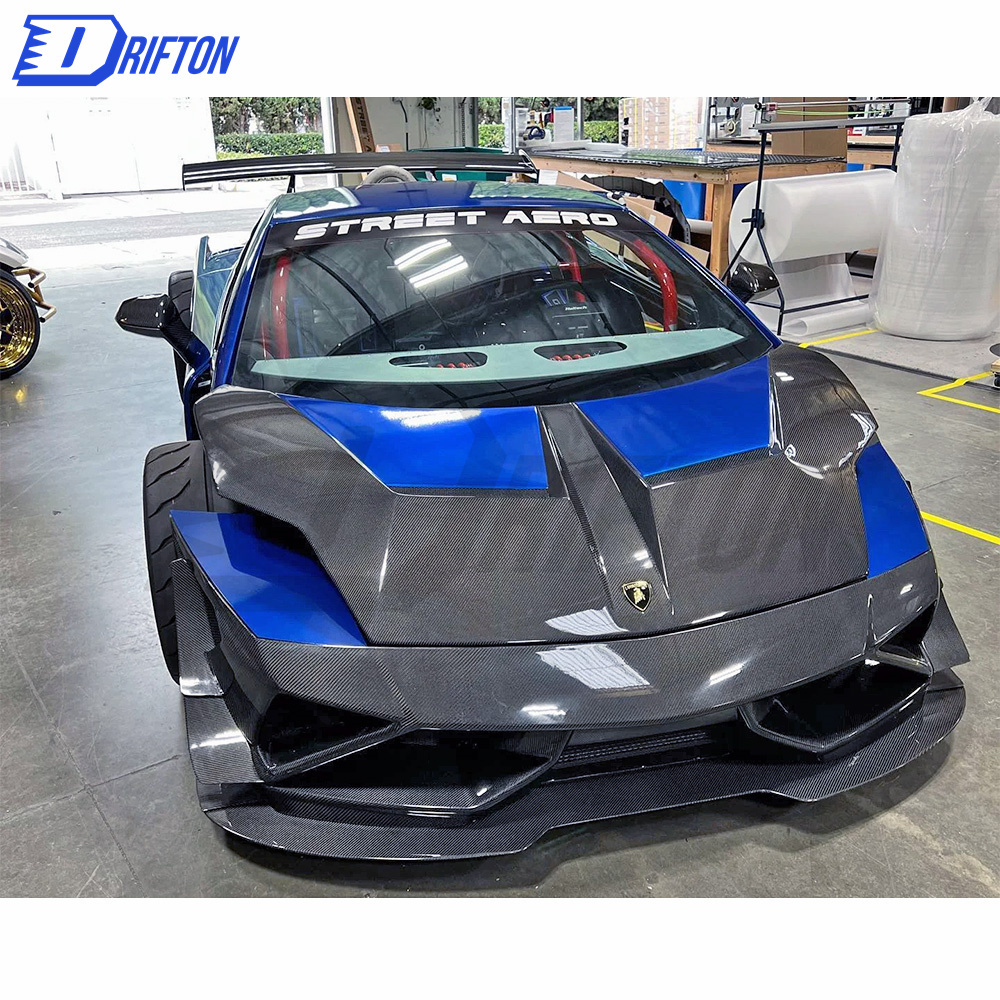 STR Style Half Carbon Fiber Front Bumper For Lamborghini Gallardo Body Kit