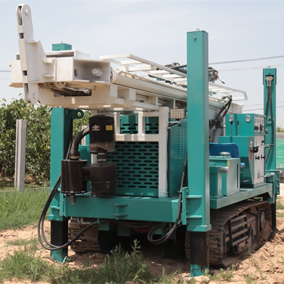 260m/360m/460m/560m Hydraulic crawler type borehole water well drilling machine rig mine drilling rig