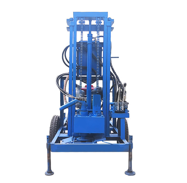 130m Diesel Hydraulic Mini Portable Deep Water Well Drilling Rig