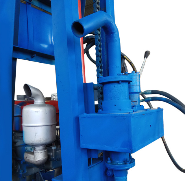 130m Diesel Hydraulic Mini Portable Deep Water Well Drilling Rig