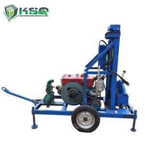 130m Diesel Hydraulic Mini Portable Deep Water Well Drilling Rig