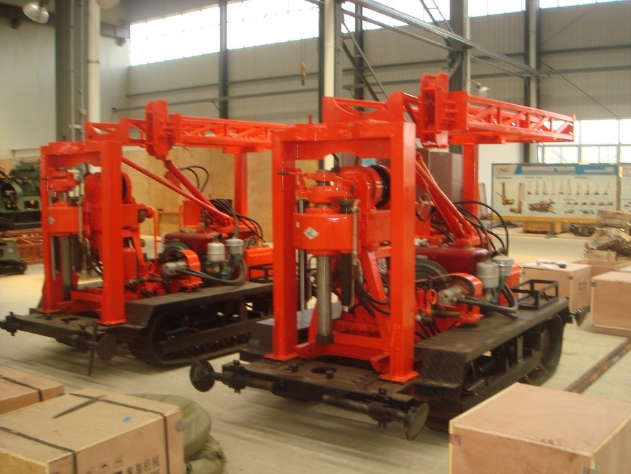 XY-1A-4 spindle drill rig engineering drilling machine with water pump for 100m depth exploration with good price