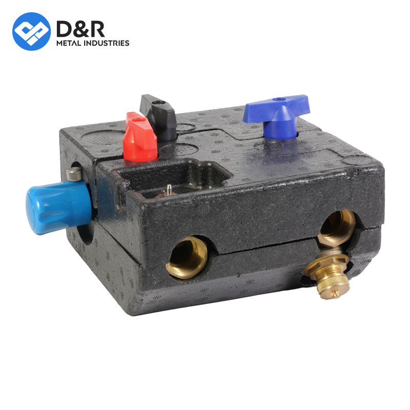 D&R professional customized directly supply air conditioning system brass DZR dynamic balancing fan coil unit fcu valve