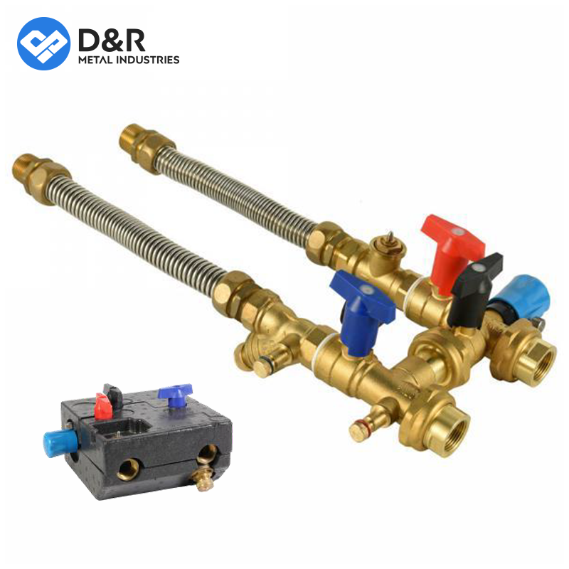 D&R professional customized directly supply air conditioning system brass DZR dynamic balancing fan coil unit fcu valve