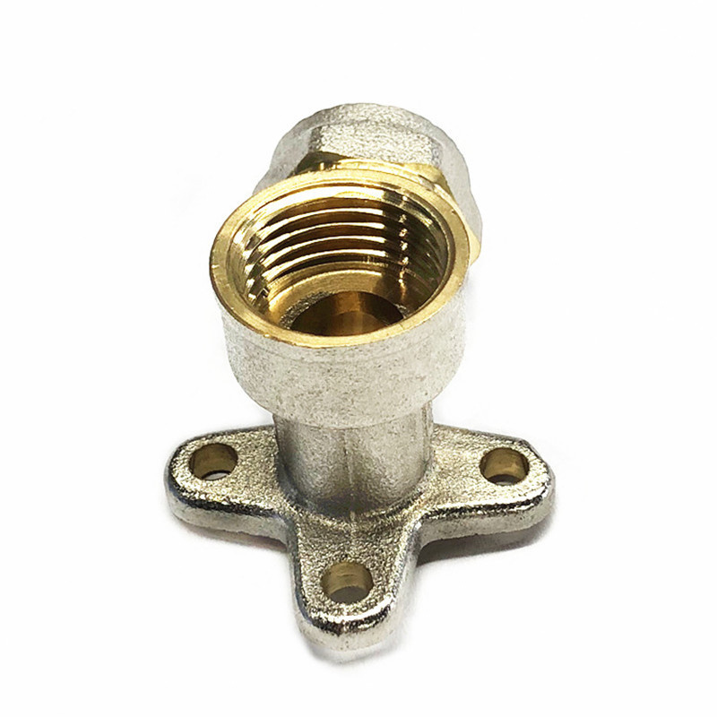 Wall Mounted Brass Compression Pipe Fittings Elbow with Sweat Socket and Female Threaded Connect