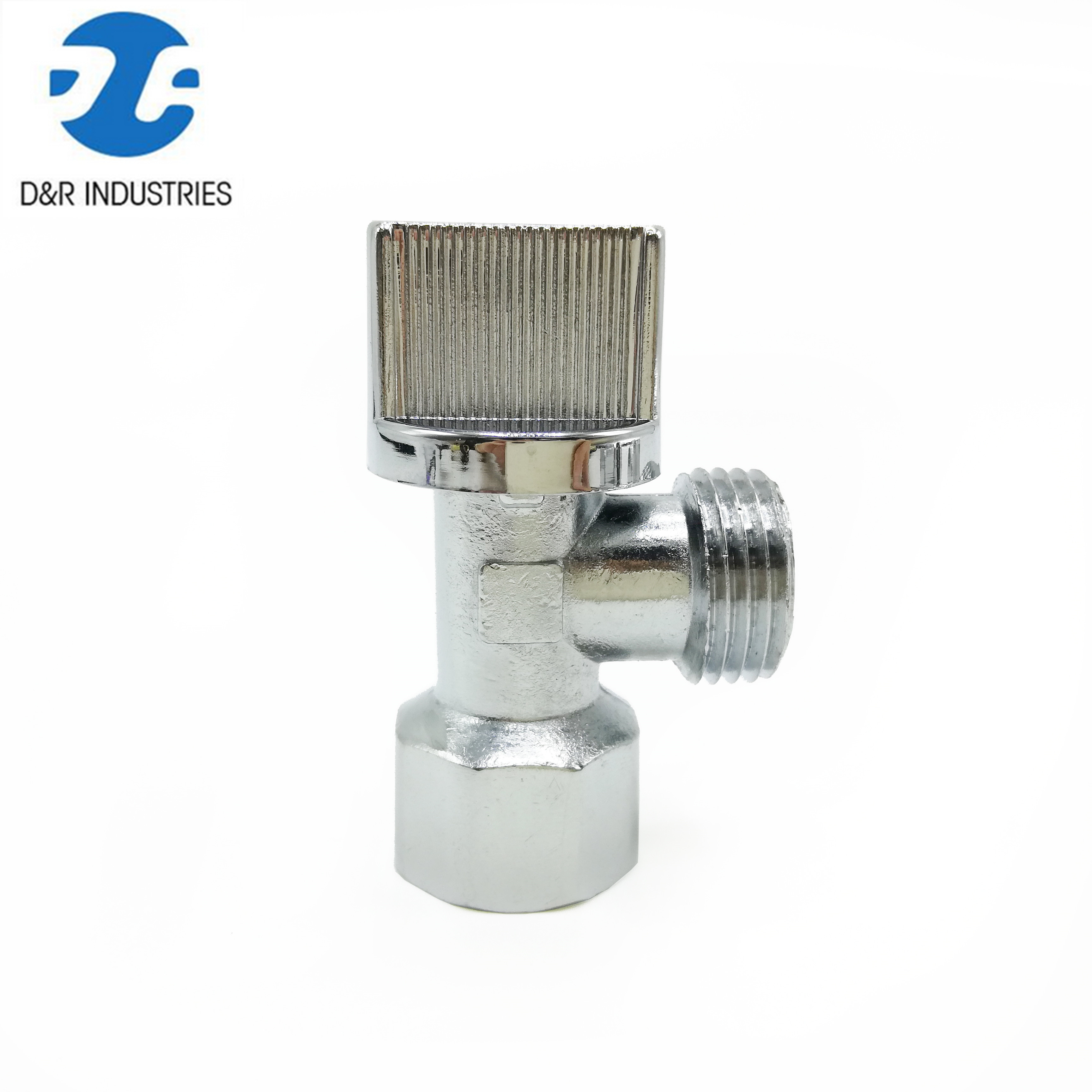 Zinc Alloy Quarter Turn Shut Off Angle Stop Valve For Water Sink Bathroom Toilet Kitchen Shower Plumbing