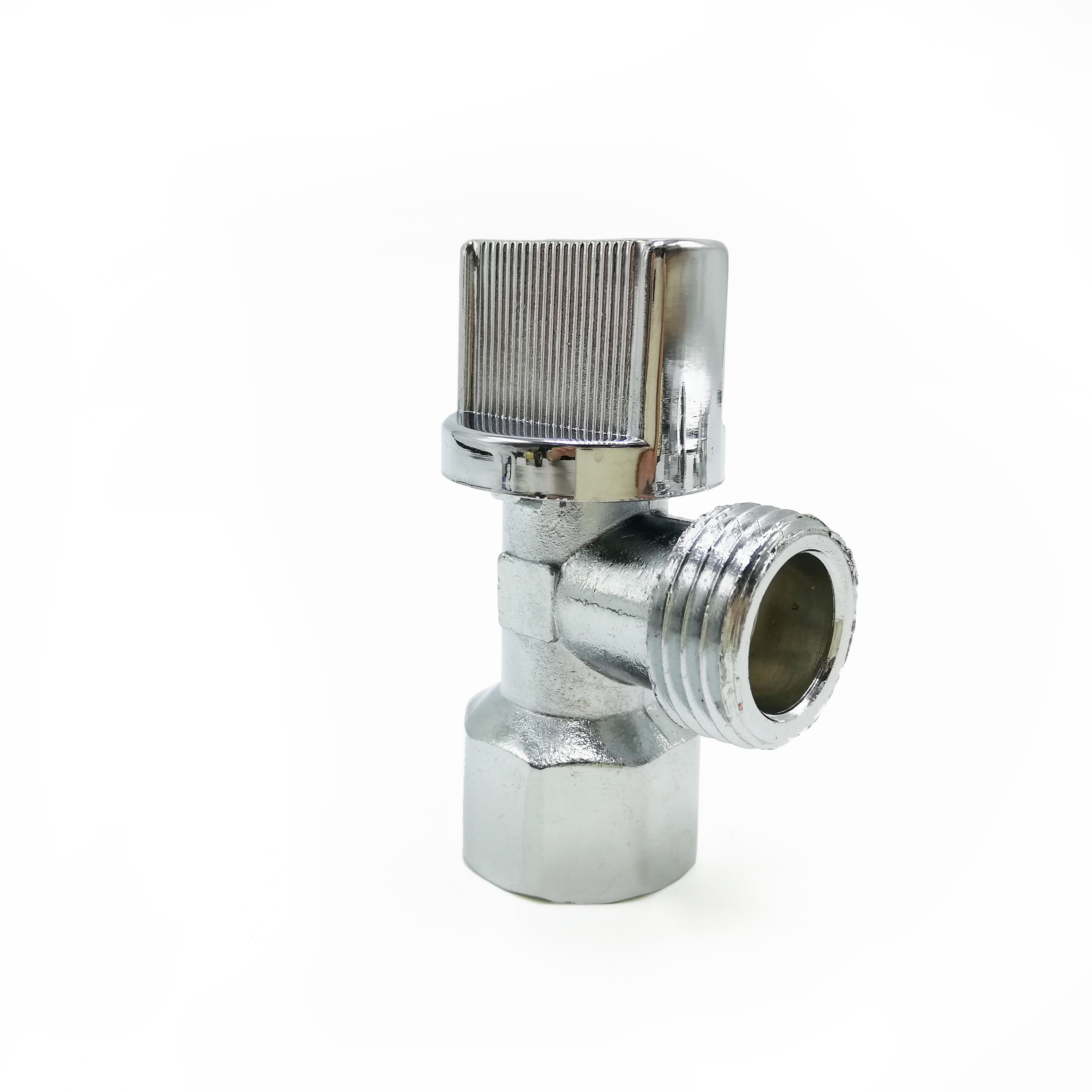 Zinc Alloy Quarter Turn Shut Off Angle Stop Valve For Water Sink Bathroom Toilet Kitchen Shower Plumbing