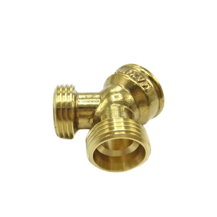 Y Shape Brass Garden Water Hose Connector