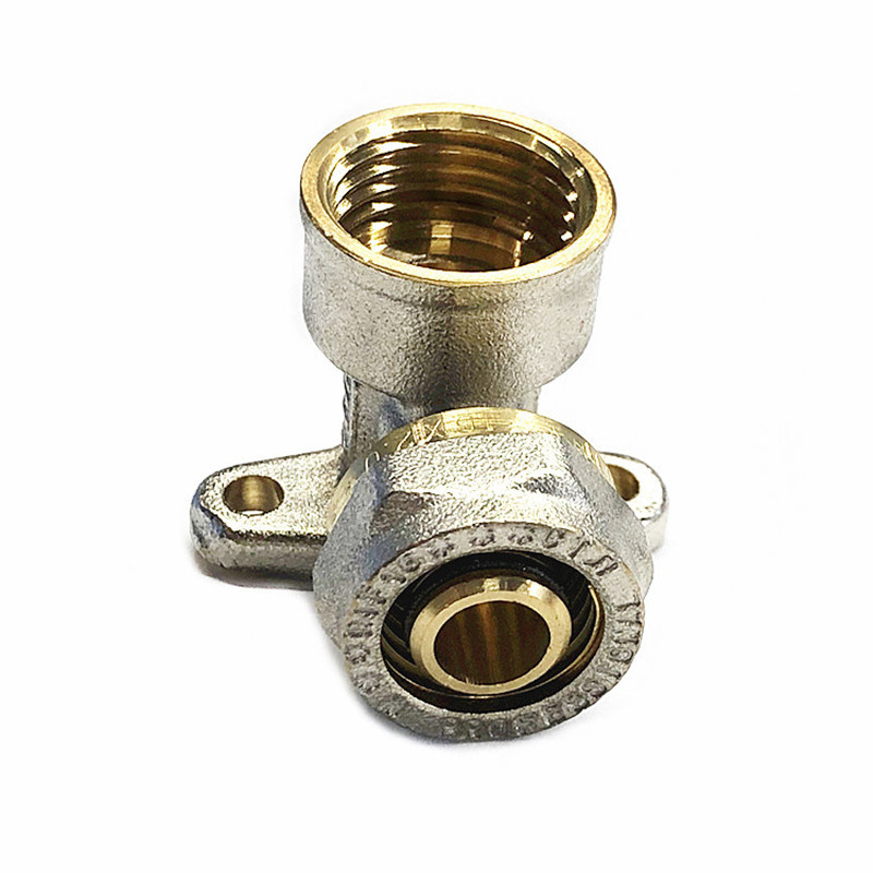 Wall Mounted Brass Compression Pipe Fittings Elbow with Sweat Socket and Female Threaded Connect