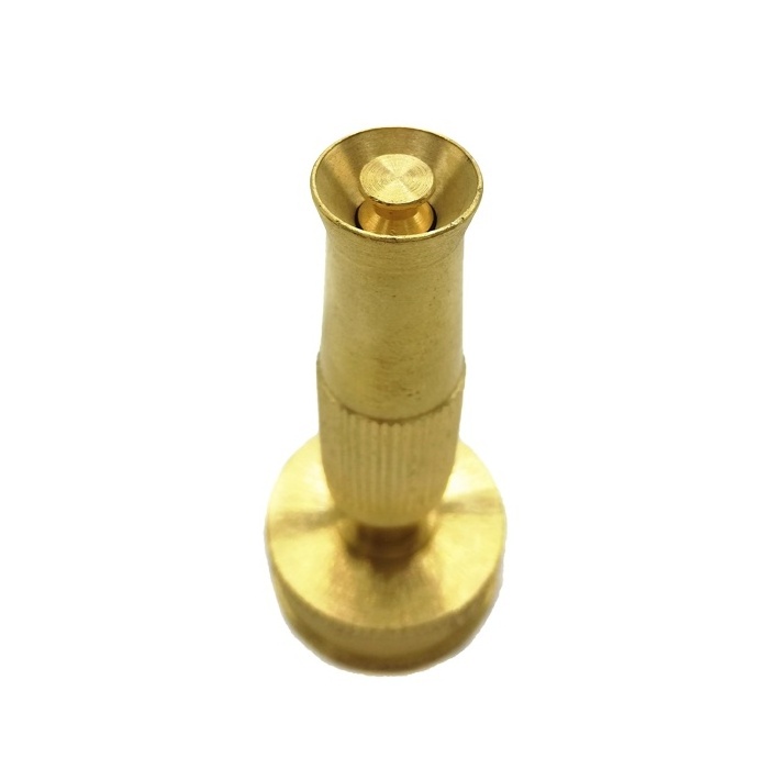 5-Inch Brass Twist Nozzle Adjustable Hose Spray Nozzle