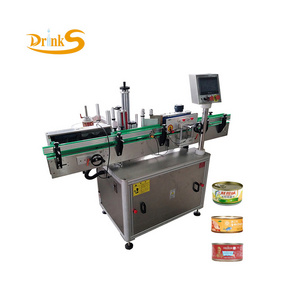 Automatic Wet Glue Labeling Applicator Tin Can / Paint Can / Tuna Can Labeling Machine