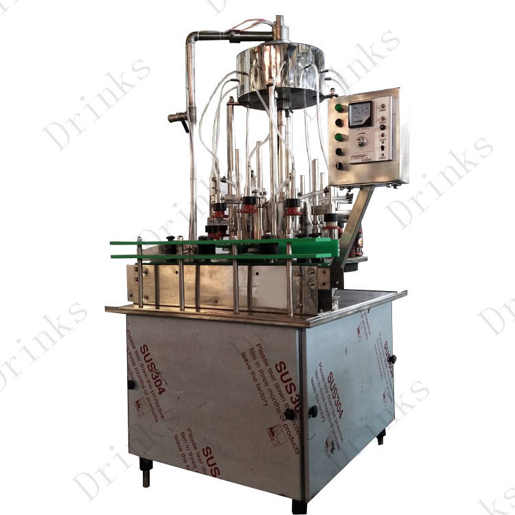 Drinks Series Negative Pressure Tin Can Filling Sealing Machine